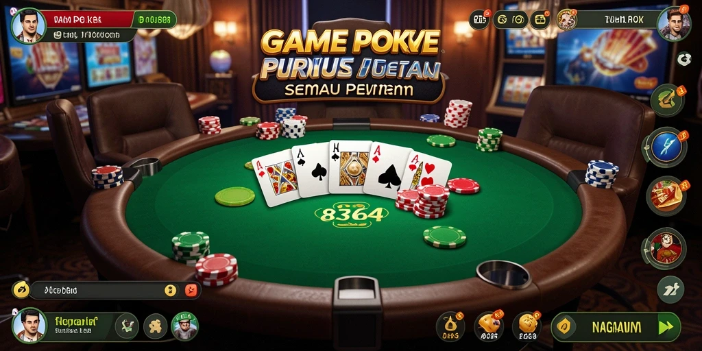 Screenshot gameplay menarik dari game Poker 8364.