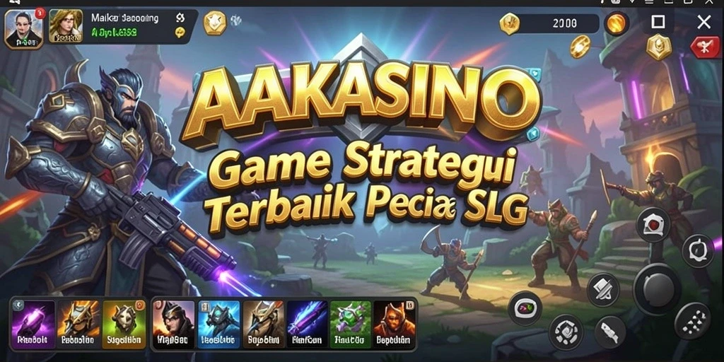 Screenshot AAKASINO menampilkan aksi gameplay SLG yang mendebarkan.