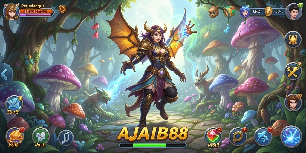 Gameplay menonjol dalam <strong>AJAIB88</strong> dengan aksi seru dan petualangan menarik.