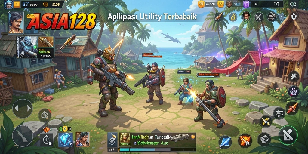 Tampilan utama ASIA128 dengan fitur Utility yang praktis