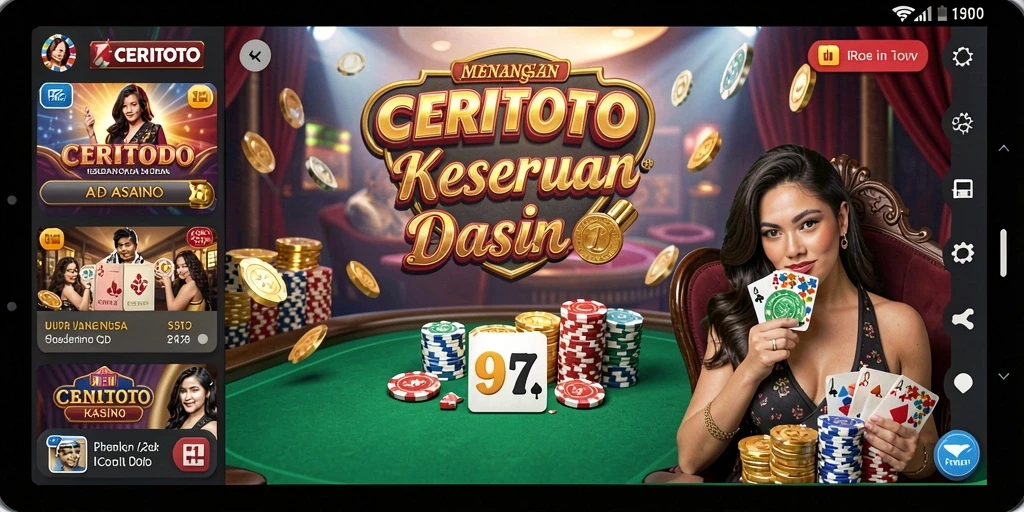 Screenshot gameplay <strong>CERITOTO</strong> yang menampilkan momen seru permainan Kasino.