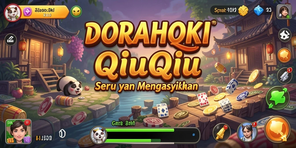 Screenshot DORAHOKI menampilkan aksi seru permainan QiuQiu.