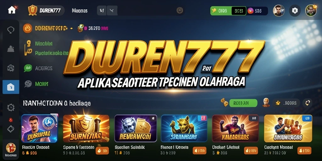 Tampilan gameplay DUREN777 dengan taruhan olahraga yang menarik.
