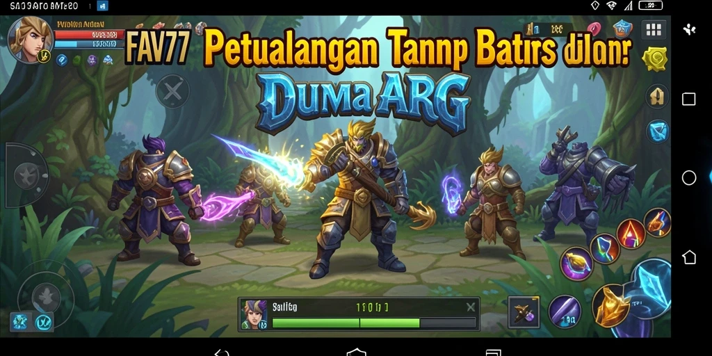 Tampilan menarik dari gameplay ARPG FAV77.