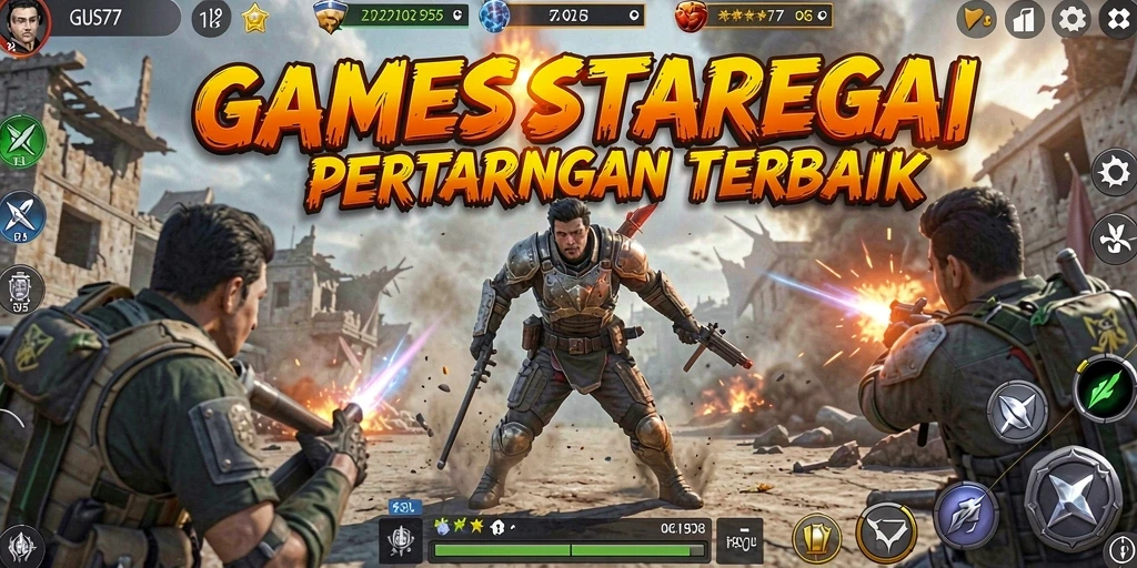 Gameplay GUS77 menampilkan pertarungan strategis yang seru dan mendebarkan.