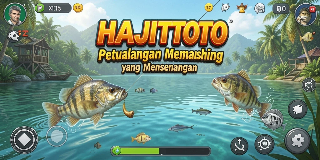 Tampilan gameplay memancing yang seru dan menantang di HAJITOTO.