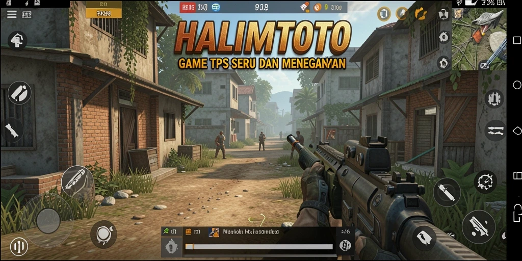 Screenshot gameplay HALIMTOTO menampilkan aksi mendebarkan di dalam arena tempur.