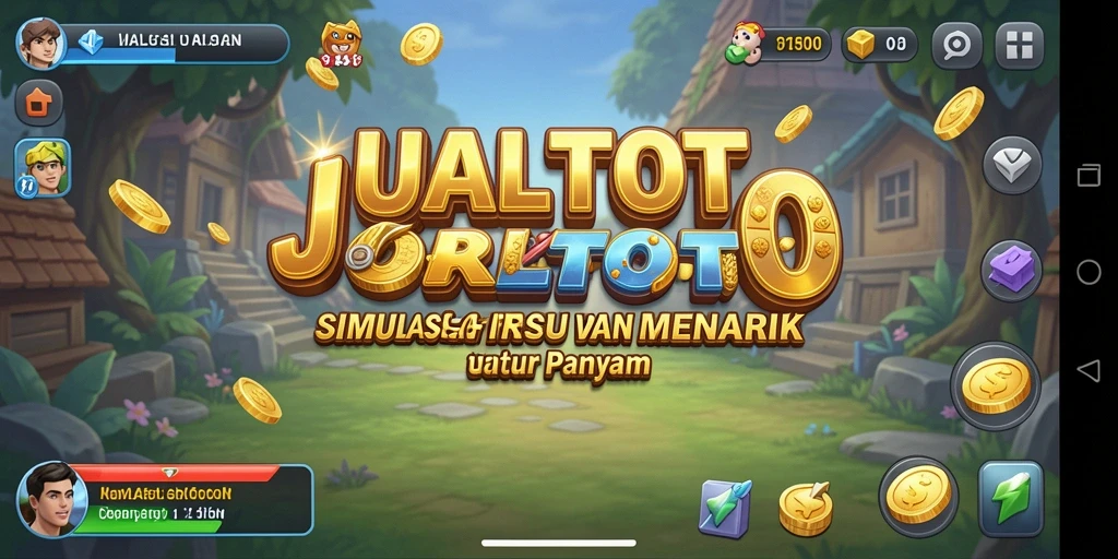 Tampilan gameplay JUALTOTO yang menarik dan penuh warna.