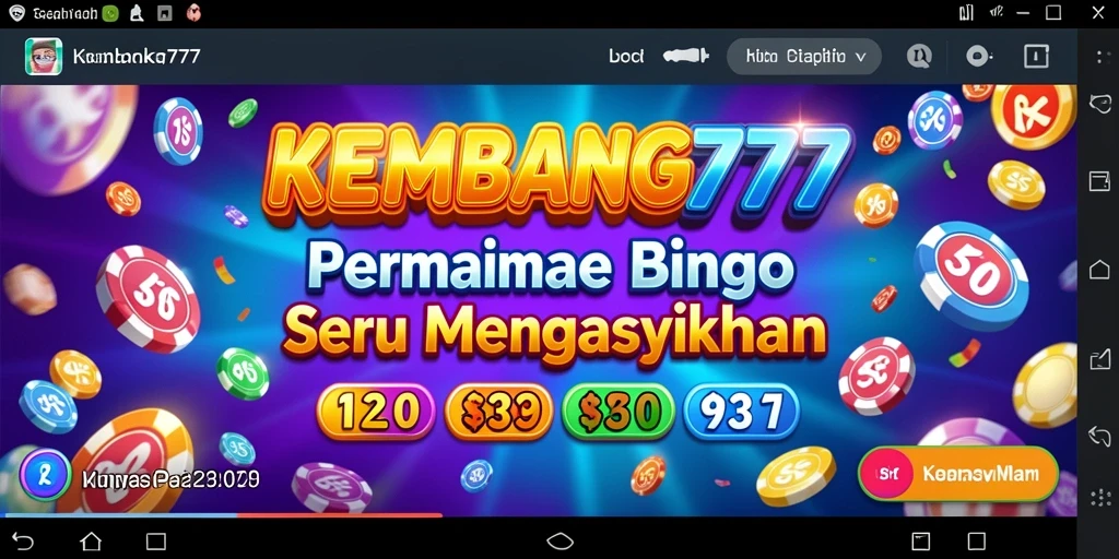 Screenshot gameplay KEMBANG777 yang menampilkan keseruan bermain Bingo.