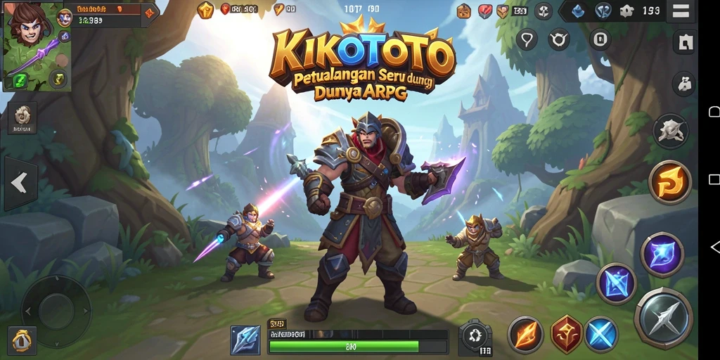 Tangkapan layar menampilkan pertarungan epik dalam KIKOTOTO yang penuh aksi.