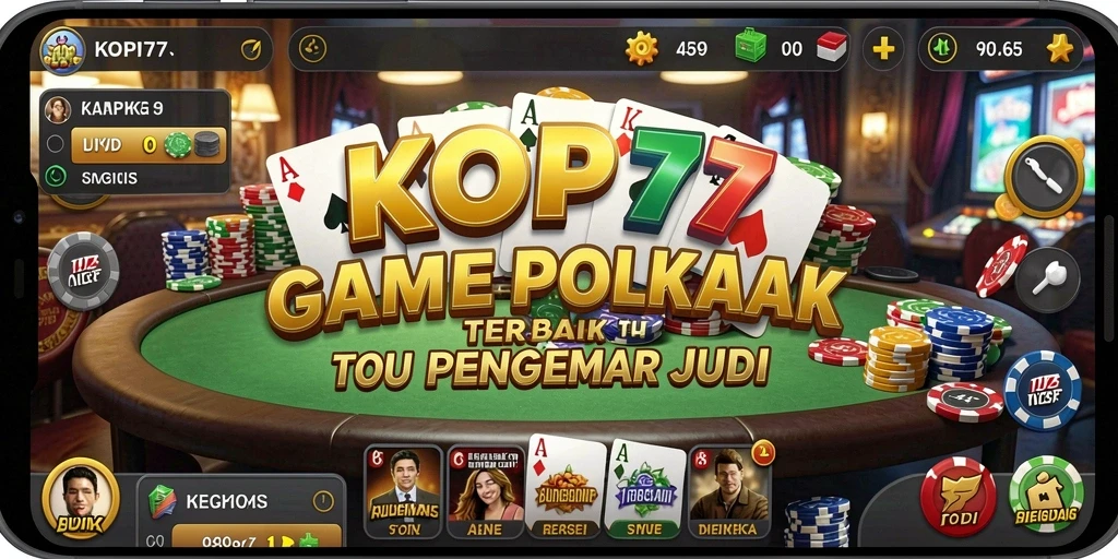 Tangkapan layar KOPI77 menunjukkan pemain menikmati permainan Poker yang mendebarkan.
