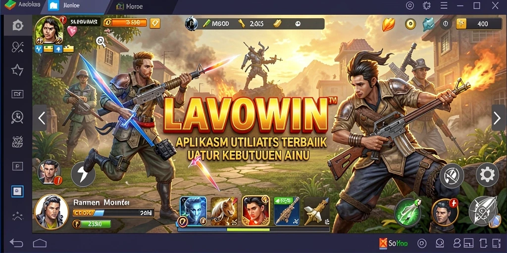Tampilan LAVOWIN yang menunjukkan fitur pengelolaan utility.