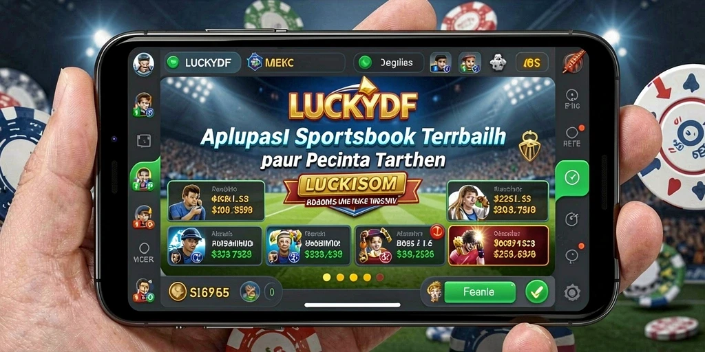 Screenshot utama LUCKYDF menunjukkan aktivitas taruhan yang seru dan interaktif.
