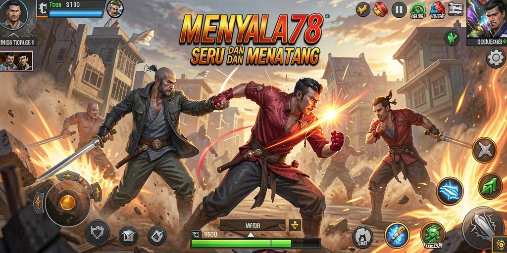 Tampilan pertarungan dinamis dari MENYALA78 yang menegangkan.