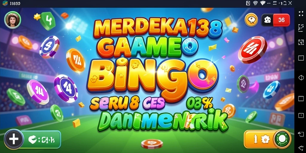 Screenshot MERDEKA138 menampilkan gameplay Bingo yang menegangkan.