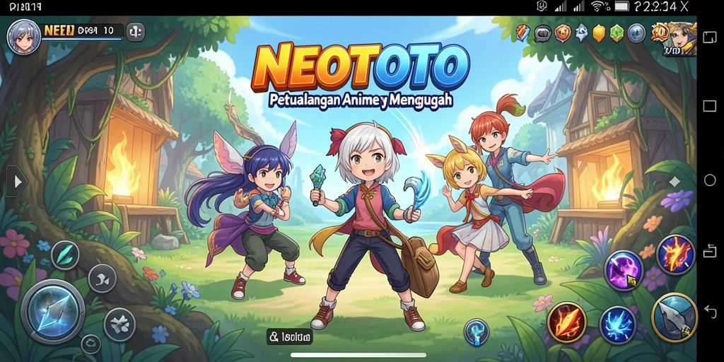 Tampilkan gameplay seru dalam dunia Anime yang penuh warna.