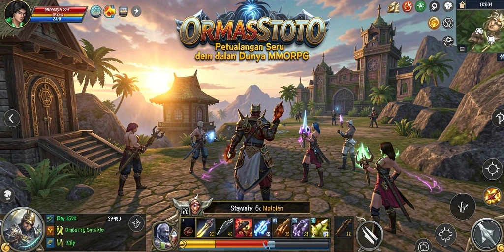 Tampilan gameplay seru dalam dunia MMORPG ORMASSTOTO