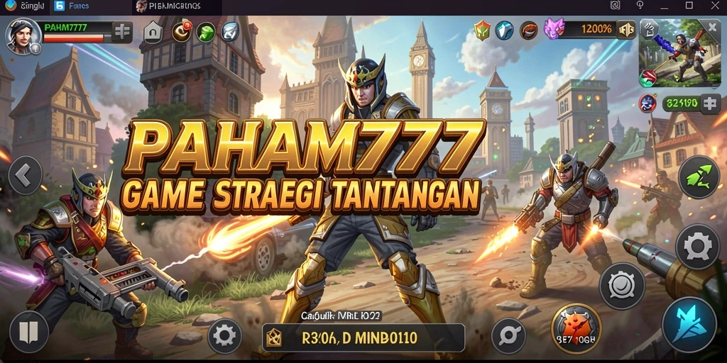 Screenshot utama dari gameplay PAHAM777 dengan visual yang menawan dan strategi yang kompleks.