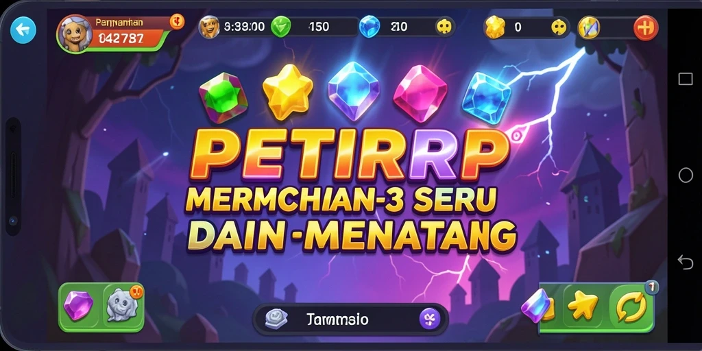 Tangkapan layar gameplay PETIRRP yang penuh warna dan menyenangkan.