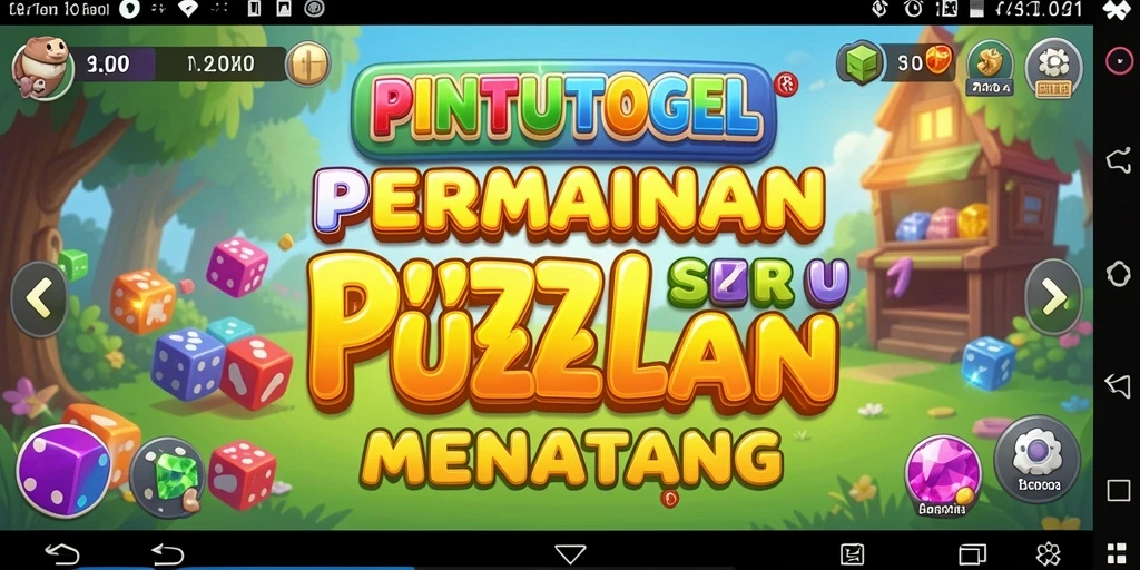 Screenshot dari gameplay seru PINTUTOGEL yang menampilkan tantangan puzzle.
