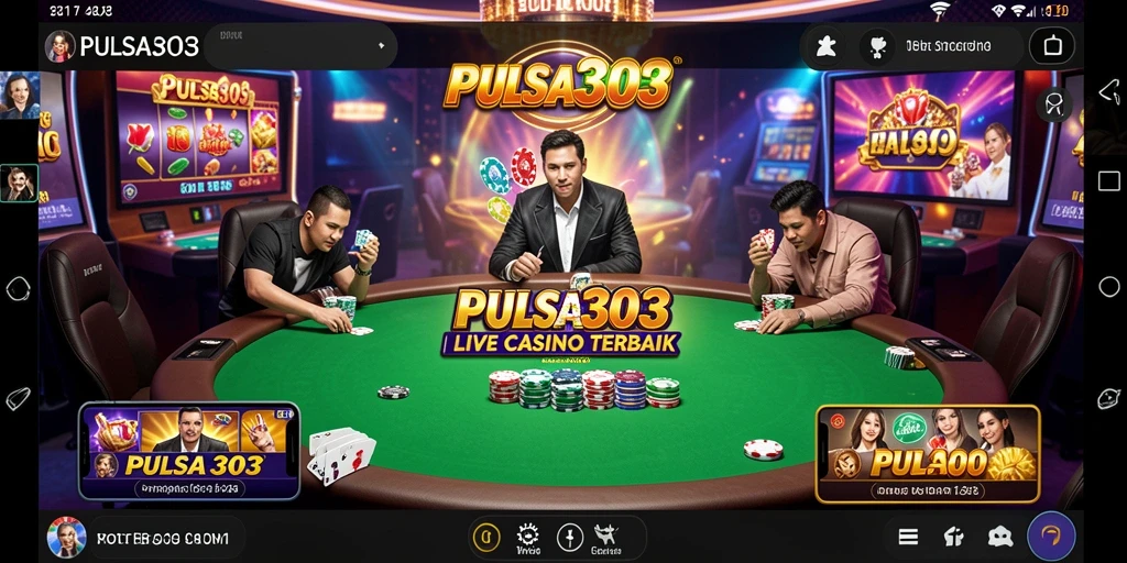 Tampilan gameplay Live Casino yang mendebarkan dan realistis.