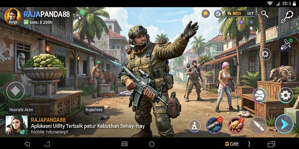Screenshot utama RAJAPANDA88 menampilkan fitur pengingat dan catatan.