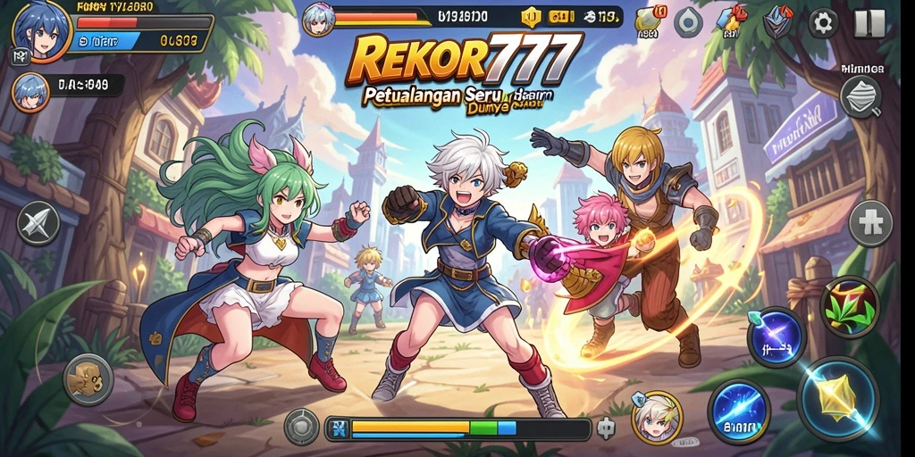 Tampilan gameplay <strong>REKOR777</strong> yang mengasyikkan dan penuh warna.
