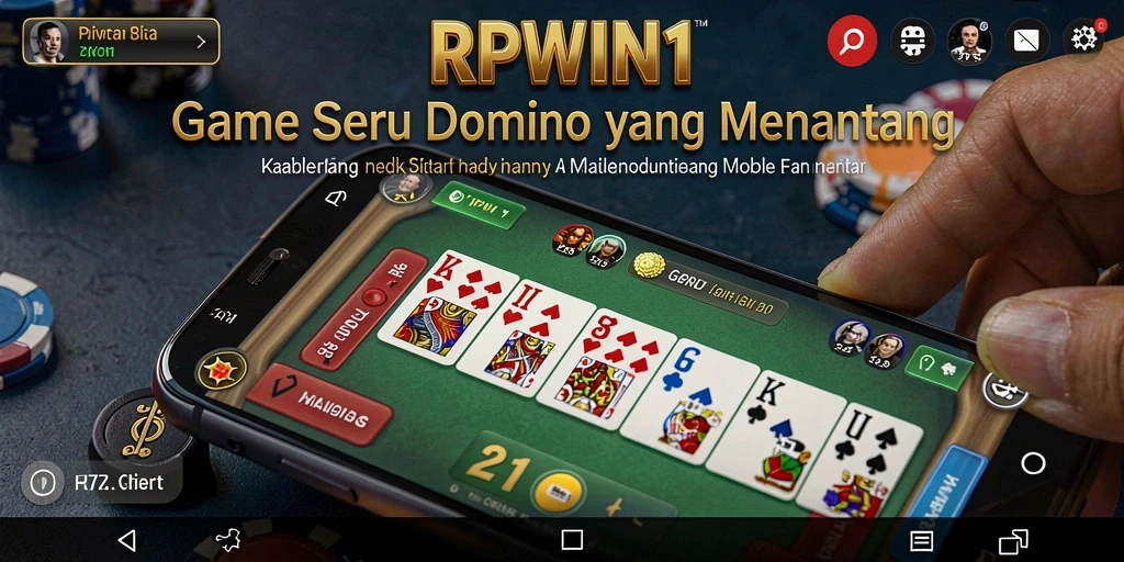 Screenshot RPWIN1 menampilkan pemain sedang asyik bermain Domino.