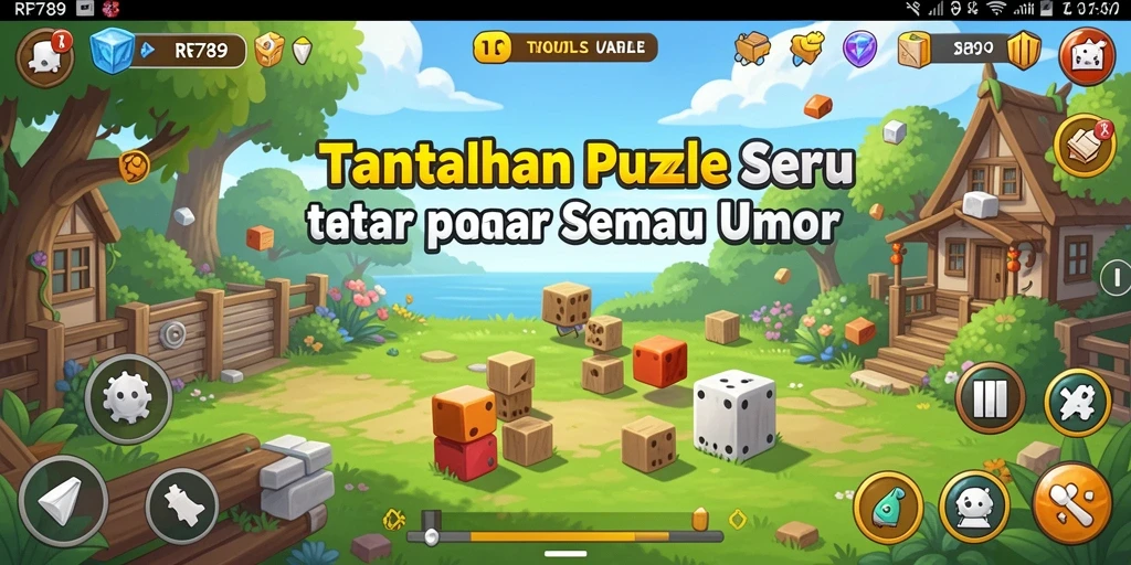 Screenshot gameplay RR789 menampilkan serunya menyelesaikan teka-teki.