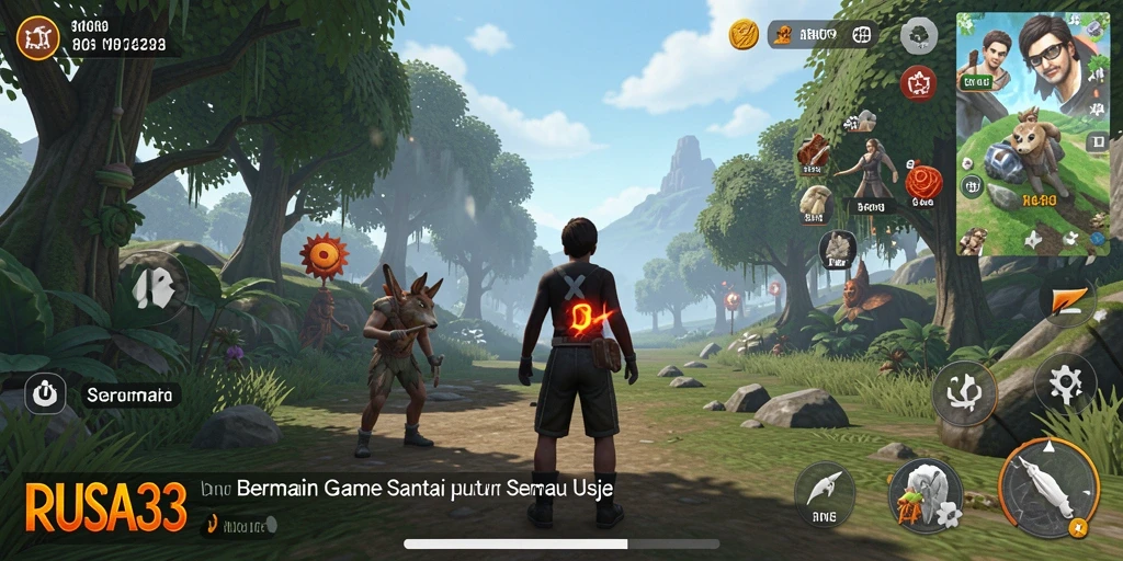 Screenshot gameplay RUSA33 yang menampilkan level penuh warna dan tantangan.