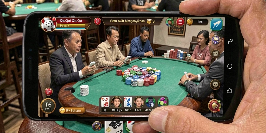 Tampilan screenshot utama T6 dengan gameplay QiuQiu yang seru.
