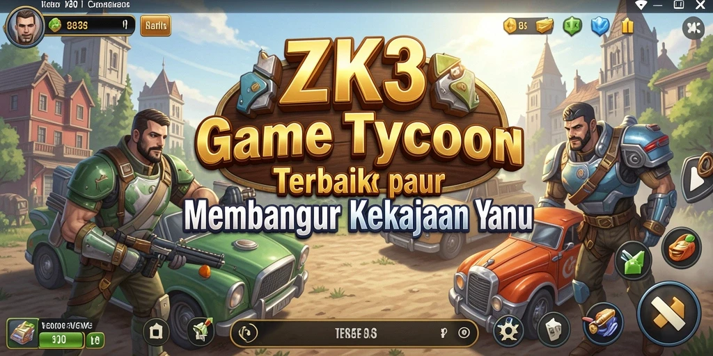 Tampilan gameplay ZK3 yang penuh strategi Tycoon.